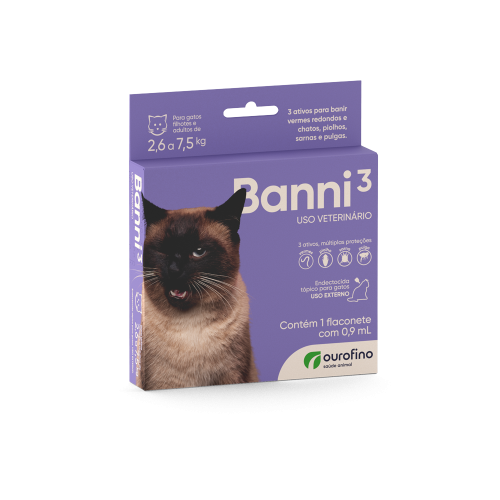 Para gatos de até 7,5 Kg